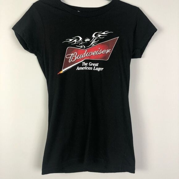 BUDWEISER Rare Motorcycle Rally Short Sleeve Tee M - Picture 1 of 4